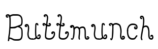 Buttmunch Font Image