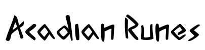 Acadian Runes Font Image