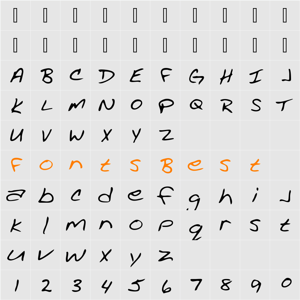 Adeline Character Map