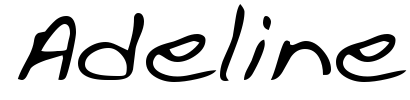 Adeline Font Image