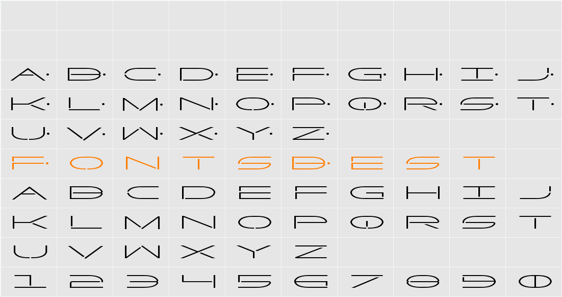 Factor Expanded Character Map