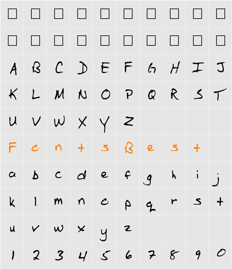 Casey Character Map