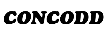 CONCODD Font Image