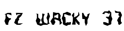 FZ WACKY 37 Font Image