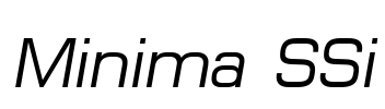 Minima SSi Font Image