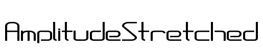 AmplitudeStretched Font Image