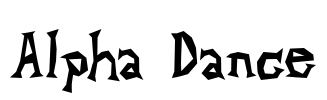 Alpha Dance Font Image