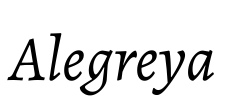 Alegreya Font Image