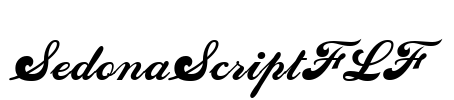 SedonaScriptFLF Font Image