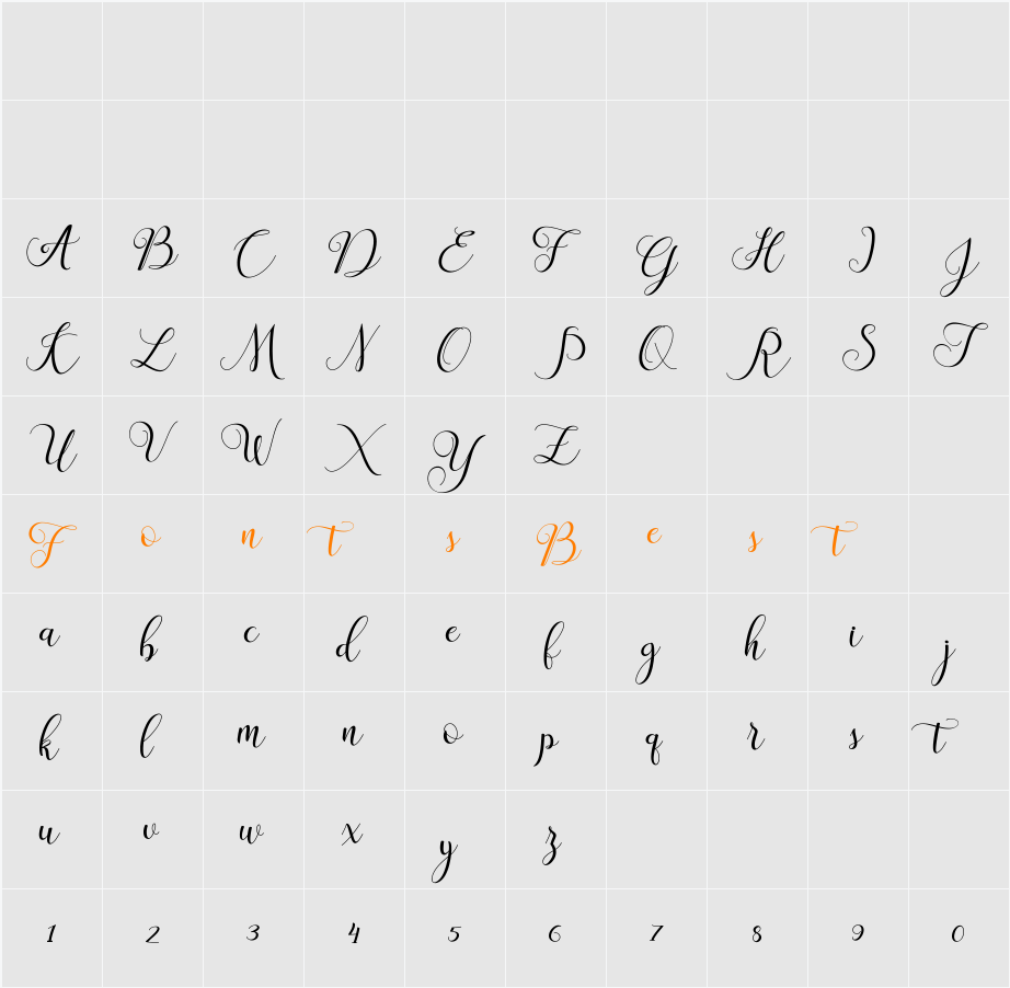 claudia Character Map