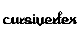 Cursivertex Font Image