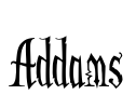 Addams Font Image