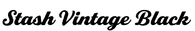 Stash Vintage Black Font Image