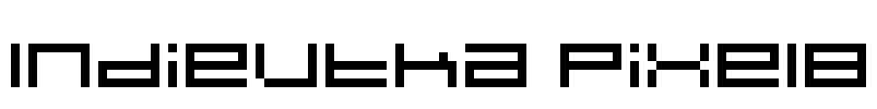 Indieutka Pixel8 Font Image