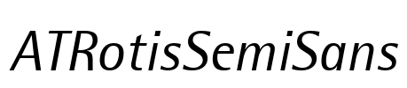 ATRotisSemiSans Font Image