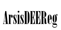 ArsisDEEReg Font Image