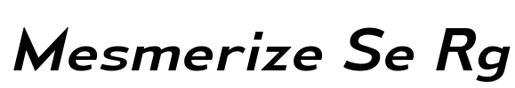 Mesmerize Se Rg Font Image