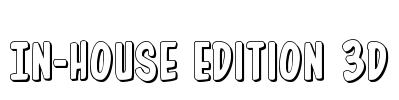 In-House Edition 3D Font Image