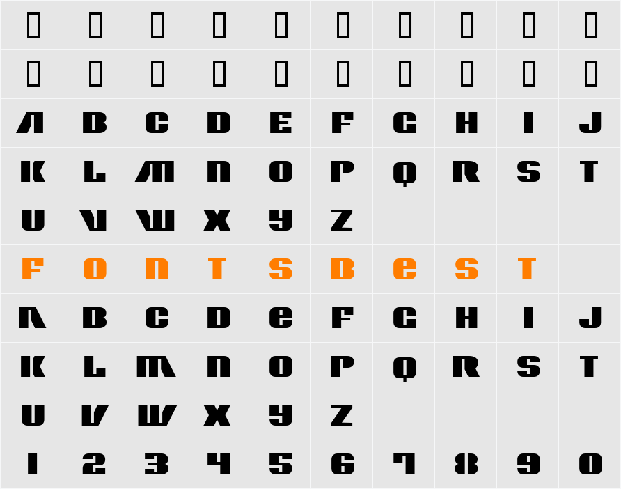 Contour Generator Character Map