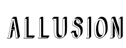 Allusion Font Image