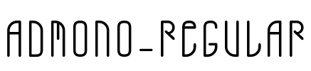 ADMONO-Regular Font Image