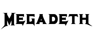 Megadeth Font Image