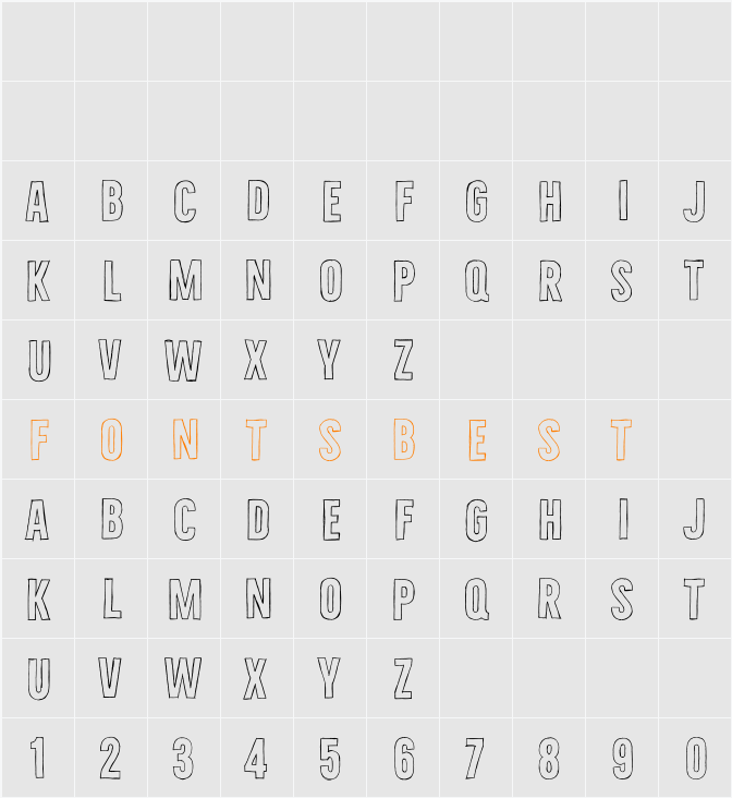 Bellfort Draw Hollow Character Map