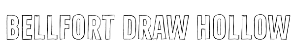 Bellfort Draw Hollow Font Image