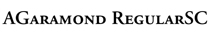 AGaramond RegularSC Font Image