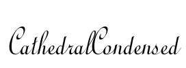 CathedralCondensed Font Image