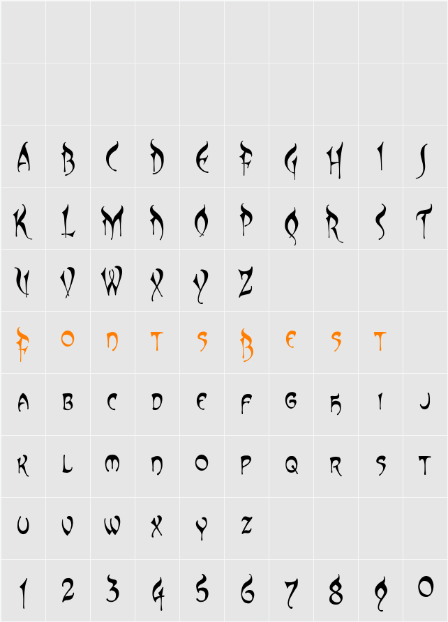 CCElsewhere Character Map