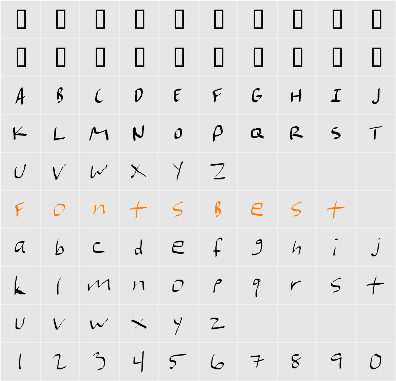 JI-Hallah Character Map