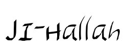 JI-Hallah Font Image