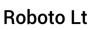 Roboto Lt Font Image