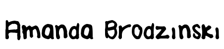 Amanda Brodzinski Font Image