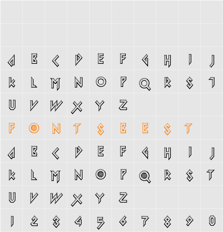 Iomanoid Character Map