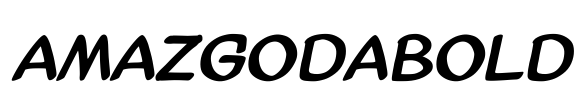 AmazGoDaBold Font Image