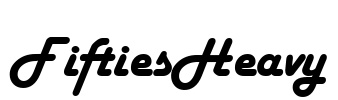 FiftiesHeavy Font Image