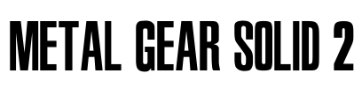 Metal Gear Solid 2 Font Image