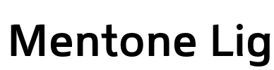 Mentone Lig Font Image