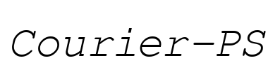 Courier-PS Font Image