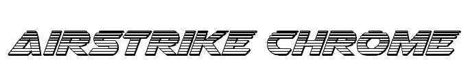 Airstrike Chrome Font Image