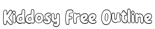 Kiddosy Free Outline Font Image