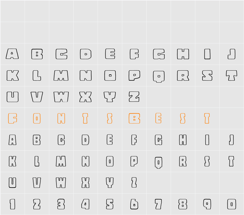 Copal Character Map