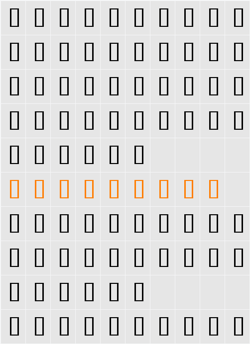 Fade 2 Back Character Map