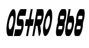 Astro 868 Font Image