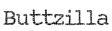 Buttzilla Font Image