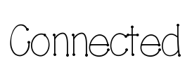 Connected Font Image