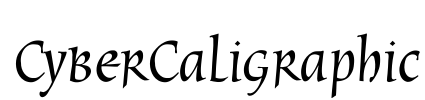 CyberCaligraphic Font Image