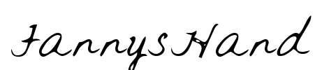 FannysHand Font Image